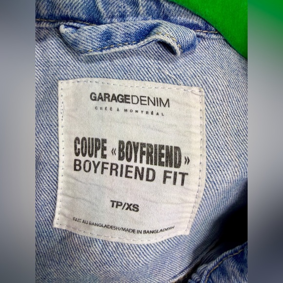 Garage Denim Boyfriend Fit Jean Jacket Size XS - Picture 5 of 8